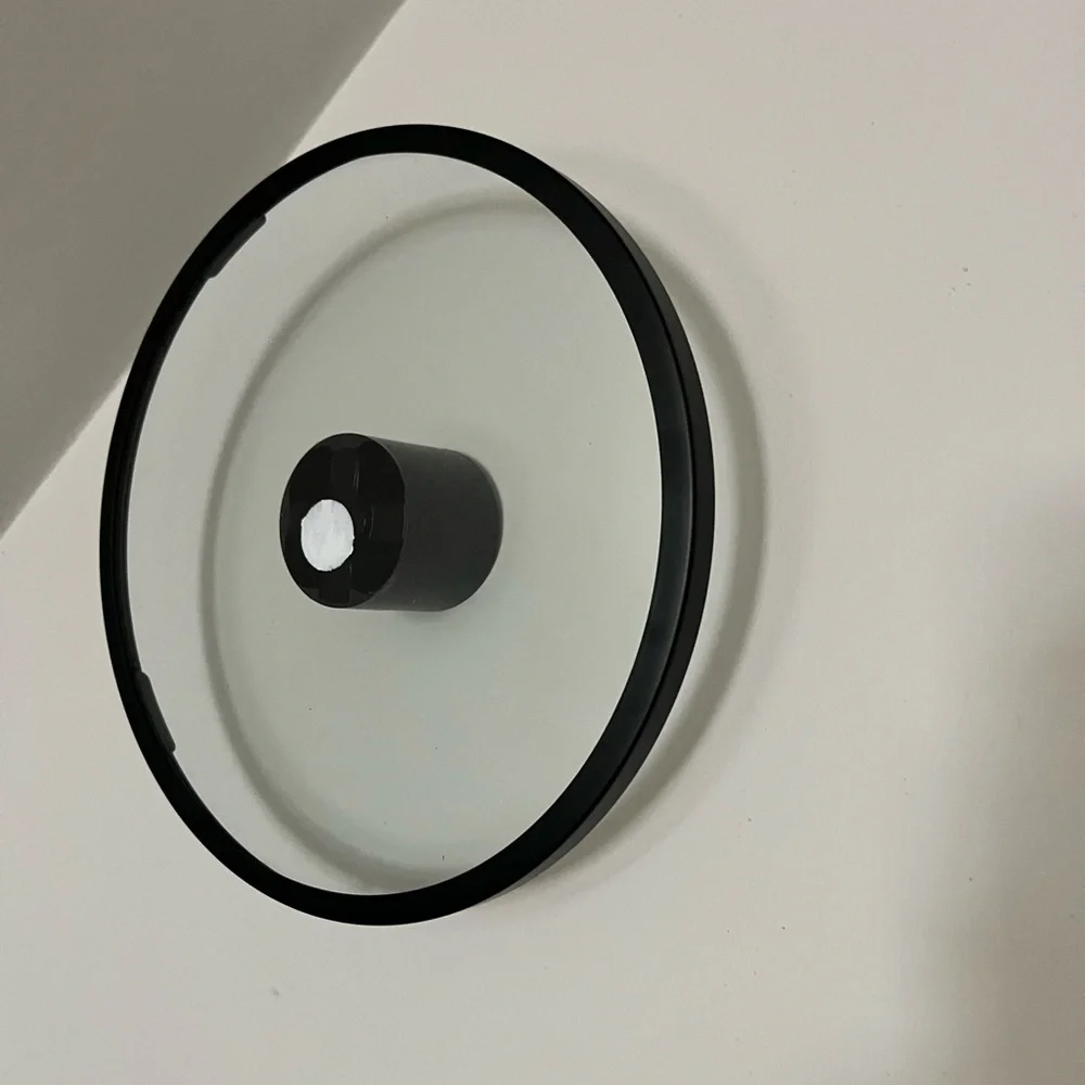 Round Infinity Frame Black 8” Floating design with removable stand by Umbria